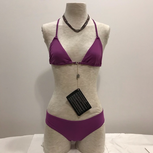 Amulette purple triangle bikini. Size L. NWT - Picture 2 of 15